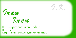 iren kren business card